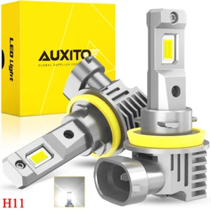 AUXITO H11 H9 H8 LED Headlights Bulbs Low Beam Super Bright 6500K White Fanless - Picture 1 of 15