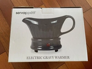 SERVAPPETIT ELECTRIC GRAVY WARMER Brand NEW in BOX, Black, with Instructions - Picture 1 of 4