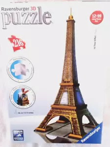 Ravensburger 3D Puzzle Eiffel Tower in Paris 216 Pcs 17 in. tall sealed cont - Picture 1 of 2