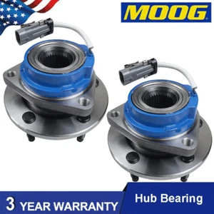 2x MOOG Front Wheel Bearing Hub Assembly fit Chevrolet Impala Pontiac Grand Prix - Picture 1 of 13