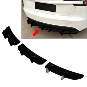 Rear Bumper Lip Diffuser Spoiler Protector For Tesla Model 3 2023-2024 - Picture 1 of 8