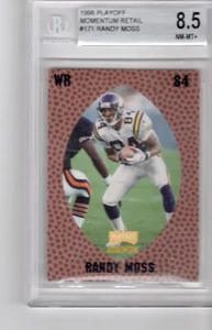 Playoff Momentum Retail 1998 Randy Moss BGS 8,5 Rookie RC HOF - Imagen 1 de 2