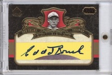 EDD ROUSH 2007 UPPER DECK SP LEGENDARY CUTS #HF-ER CUT AUTO 57/65 HOF