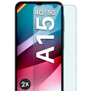 2x Echt Glas für Samsung Galaxy A15 (4G/5G) Panzerfolie HD Premium Displayschutz - Picture 1 of 7