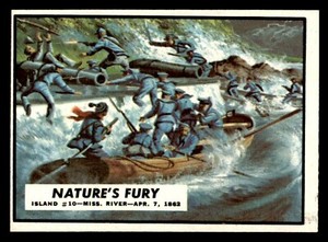 1962 Topps Civil War #15 Nature's Fury EX/MT