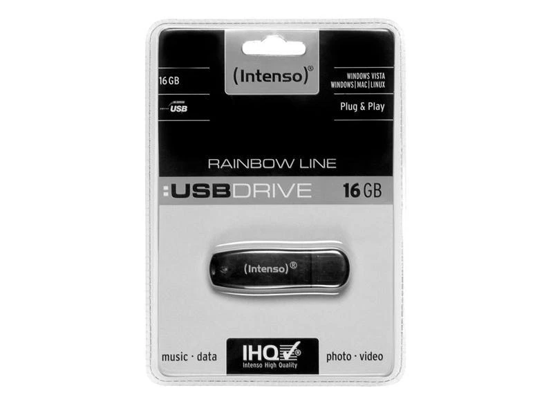 USB Stick 16GB Intenso Rainbow Line 3502470 USB 2.0 Speicherstick im Blister - Bild 1 von 1