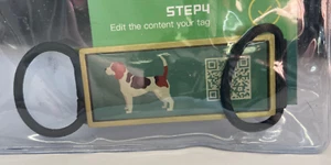 Disontag Beagle QR Code Dog ID Tag for Collar With Free Online Pet Profile - New - Picture 1 of 5