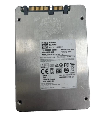 LITE-ON DELL 256GB SSD 2.5" SATA 6Gbs Solid State Drive LCH-256V2S LCH-256V2S-11 - Image 1 of 4