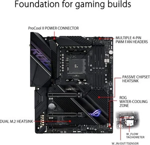 Placa madre de escritorio ASUS ROG CROSSHAIR VIII DARK HERO AMD Socket AM4 X570 ATX - Imagen 1 de 4