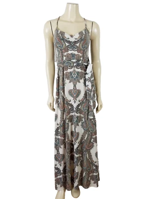 Vestido BISOU BISOU Correas de Espagueti Cintura Imperio Maxi Estilo Multicolor talla 4 Foto 1 de 4