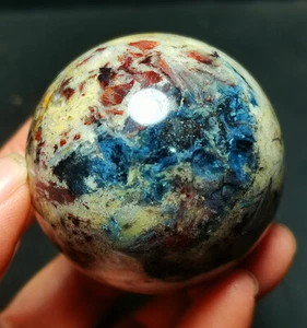 Bola de piedra preciosa rara 208 g natural de Namibia ""Pietersita"" curación WYY2124 - Imagen 1 de 13