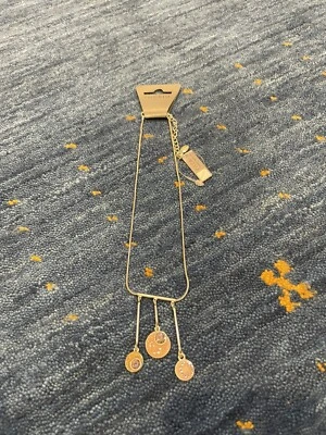 Паломник ювелирных изделий Swarovski кристалл желтовато-коричневый меди падение ожерелье - Изображение 1 из 3