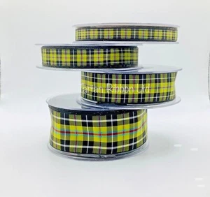 Cornish National Tartan Ribbon~10mm/16mm/25mm/38mm~1,3 or 5 m or Full 25m Roll - Picture 1 of 9