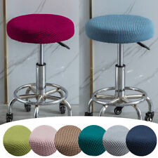 6x Elastic Bar Stool Covers Round Chair Seat Cover Washable Cushions Protectors