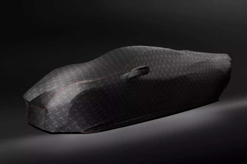 2023-2025 Chevrolet Corvette Z06 Indoor Car Cover 85607306 Black w/ High Wing OE - Image 1 of 1