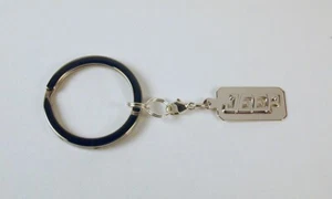 Sterling Silver Jeep Name Dog Tag w/ Stainless Steel Key Ring Free U.S. Ship - Picture 1 of 4