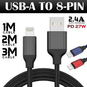 USB Cable For iPhone Type C to 8 Pin USB C Cable Fast Charger Data Mobile Lead - Picture 1 of 10