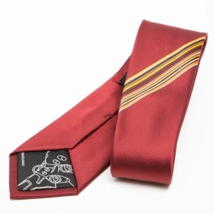 Evangelion Asuka Unit 02 Tie Necktie Panel Stripe Silk W8cm×L143cm NEW - Picture 1 of 2