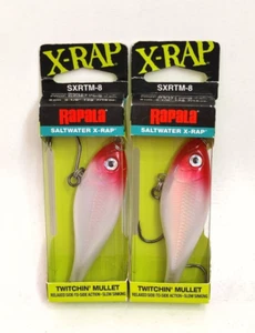 (2) Rapala X-Rap Twitchin Mullet SXRTM-8 Saltwater Fishing Lure Lot of 2 - Picture 1 of 1