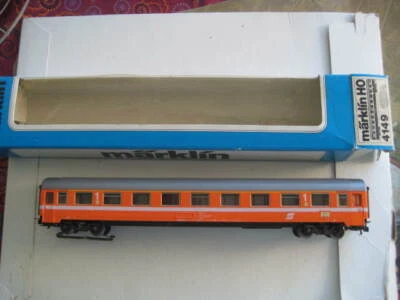Märklin H0 4149 OBB (Austria) 1stclass passenger car w/lighting kit &decals LNIB - Image 1 of 4