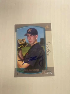 Houston Astros TIM REDDING Signed Card - Picture 1 of 1