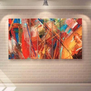 Engineered Wood High Definition Wall Painting Multicolour Modern 60 x 36 inches - Picture 1 of 5
