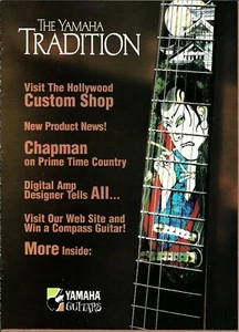 Guitarras Yamaha folleto publicitario de 8 páginas con Gary Chapman Allan Holdsworth - Imagen 1 de 3