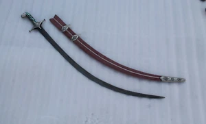 old vintage Mughal ottoman Islamic silver inlaid Abalone Shell handle shamshir - Picture 1 of 24