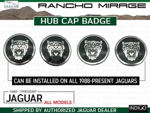 Jaguar OEM Wheel Center Cap Black  Growler 4 Piece  X-TYPE XJ XJ XF C2C30081 X 4 - Picture 1 of 2