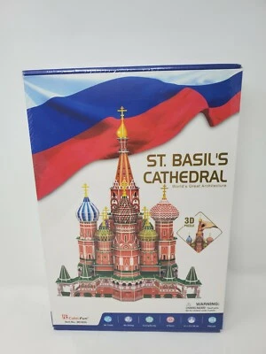 St. Basil's Cathedral Moscow, Russia 3D 184 Piece Puzzle by Cubic Fun New/Sealed - Image 1 of 2