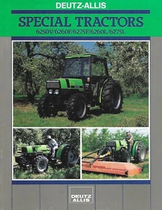 Farm Tractor Brochure - Deutz Allis - 6250V 6260F 6275F 6260L 6275L c1987(F7412) - Picture 1 of 1