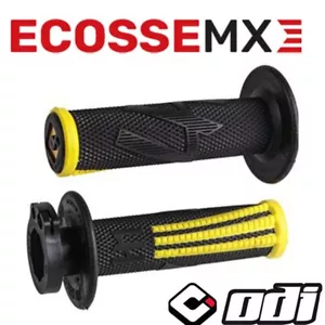 ODI EMIG MX V2 Set impugnature bloccabili nero giallo RM125 RM250 2000-2008 - Foto 1 di 6