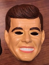 John F. Kennedy JFK 1960's Ben Cooper Halloween Mask Unused Vintage