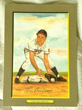 Lou Boudreau AUTOGRAPHED  PEREZ STEELE GREAT MOMENTS CARD - SO NICE!!