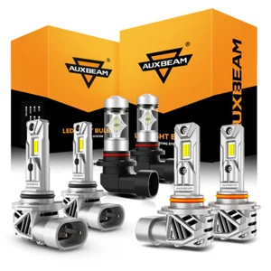For Toyota Corolla 2008 2007 2006 2005 AUXBEAM LED Headlight + Fog Bulbs Combo - Picture 1 of 12