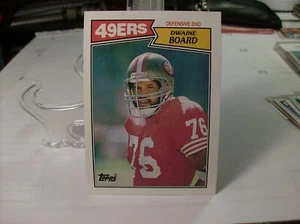 1987 Topps Football  #120c - Dwaine Board VAR - San Francisco 49ers  87-023 - Picture 1 of 2