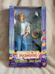 NEW VINTAGE 1995 Disney Pocahontas SUN COLORS John Smith Doll Mattel 13329 - Picture 1 of 9