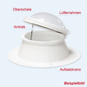 Lichtkuppel Oberschale Austauschen