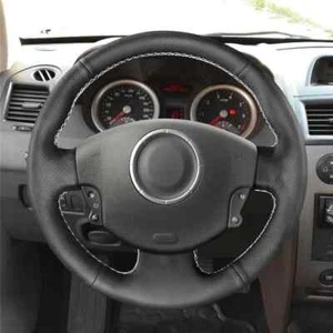 Steering Wheel Cover for Renault Megane 2 Scenic 2 Grand Scenic Kangoo 2 - Picture 1 of 11