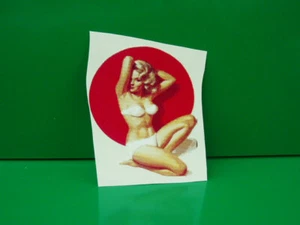 Vespa Lambretta 01 Pin Up Aufkleber - Bild 1 von 1