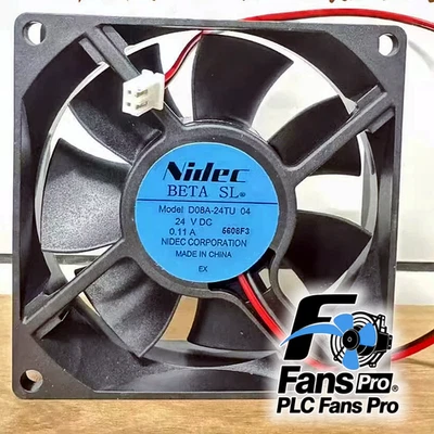 1PCS Brand New Nidec D08A-24TU04 fan DC 24V 0.11A 2wires Cooling Fan Fast Ship - Image 1 of 3