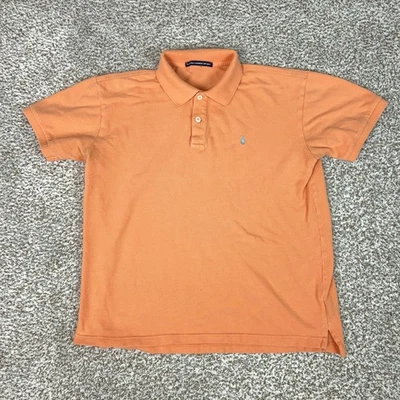 Polo deportivo Ralph Lauren para mujer grande naranja piqué bordado pony golf Foto 1 de 4