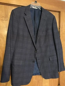 Samuelsohn x Colombo Icewool 150's Charcoal Grey Jacket Size 44L Sport Blazer - Picture 1 of 16