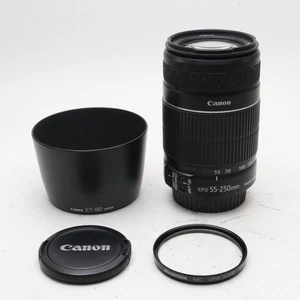【Near MInt/W:Hood】Canon EF-S 55-250mm f/4-5.6 IS II Telephoto Zoom from Japan - Picture 1 of 10