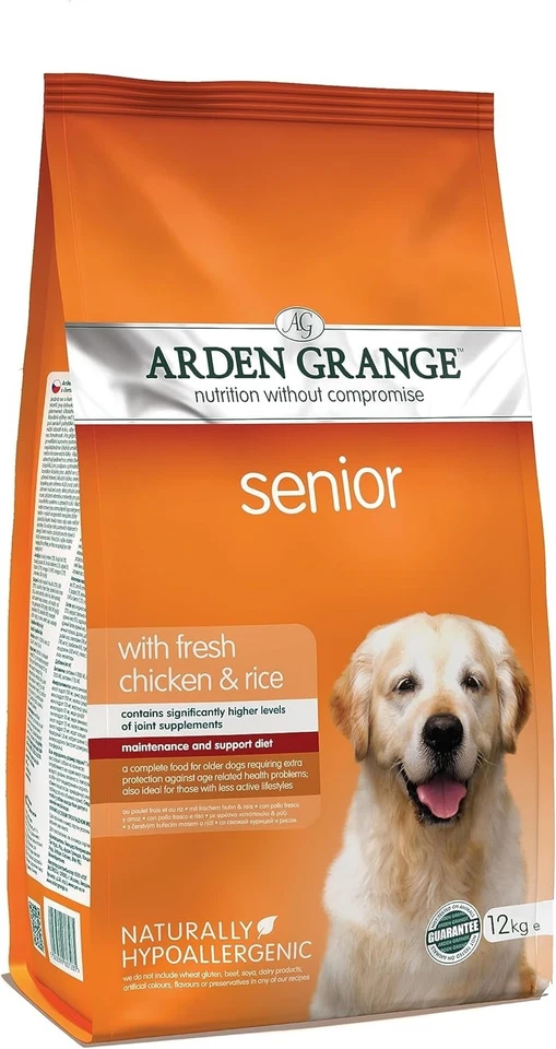 Arden Grange Senior Dry Dog Food with Fresh Chicken and Rice, 12 kg - Image 1 of 1