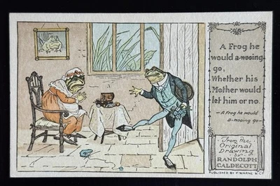 Vintage Postcard F. Warne Randolph Caldecott Anthropomorphic Frog Unposted - Image 1 of 3