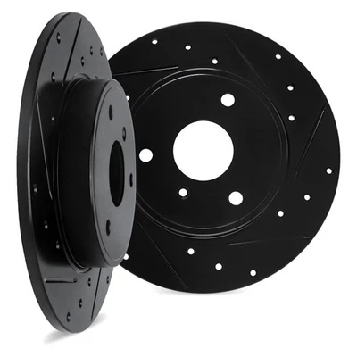 For Smart Fortwo 05-15 DFC Premium Drilled & Slotted Front Brake Rotor Set Foto 1 de 3