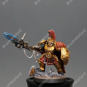 Warhammer 40K PAINTED Adeptus Custodes shield captain Miniature model Army - Picture 1 of 5