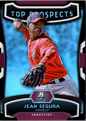 2012 Bowman Platinum Top Prospects Jean Segura #TP-JS Los Angeles Angels - Image 1 of 2