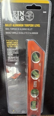 Klein Tools 935RB Billet Aluminum Torpedo Level with Rare Earth Magnet - Image 1 of 3